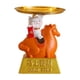 thumbnail image 1 of Bandeja con figura de gato de la suerte, decoración moderna china para la mesa del hogar, adorno, escultura animal Naranja, 1 of 7