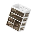 thumbnail image 6 of Plastic Desk Organizers with Multiple Layer Compartments Top Storage and Clear Drawer for Efficient Home Organization, 6 of 9