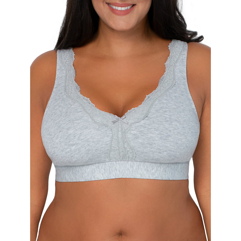 Fruit of the Loom Beyond Soft Wireless Plus Size Cotton Bra FT811 Nude Bra  42C - $29 - From Fried