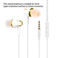 thumbnail image 4 of fastboy Tablette Écouteurs Filaires avec Micro Jogging Randonnée Contrôle Intra-Auriculaire Casque Musique 3.5mm Casque Sport Or, 4 of 6