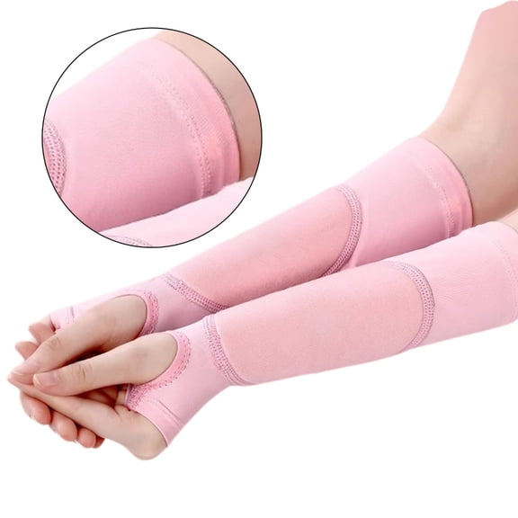 WINDLAND 1 Pair Volleyball Pass Forearm Sleeve with Compression Pads and Thumb Hole for Women Man Youth Arm Guard Arm Sleeve