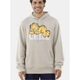 thumbnail image 4 of Garfield Men's Graphic Print Hoodie with Long Sleeves, Sizes XS-3XL, 4 of 6