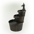 thumbnail image 5 of Alpine Corporation 40" Three Tier Pump Outdoor Fountain Decor, Brown, 5 of 12