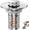 1pcs, variant on 3-in-1 Bathroom Sink Drain Strainer, Stainless Steel Pop-up Strainer Basket Hair Catcher with Removable Basket, Brass Bullet Core, Universal Fit 1.1-2.36 Inch