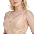 thumbnail image 4 of Women's Plus Size Minimizer Bra Full Coverage Wireless Non Padded Bra 44H, 4 of 9