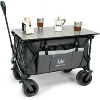Whitsunday WG2-074PLUS-TB-GREY Moko Compact Plus Outdoor Camping Garden Folding Heavy Duty Wagon Cart, Grey