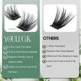 thumbnail image 3 of YOULUCK DIY Lash Clusters Waterproof Long-Lasting Fluffy and Weightless look Individual Eyelash Extensions with Ultra-Thin Band Bond & Sea l& Remover Makeup For Girls Beginner Friendly, 3 of 7