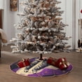 thumbnail image 4 of KLL Christmas Tree Skirt,Party Decorations Farmhouse for Christmas Decorations Holiday Party 48" -Astronaut Floating purple Space, 4 of 6