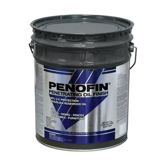 Penofin 1675057 5 gal Semi-Transparent Sable Wood Stain, Blue