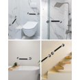 thumbnail image 4 of Barra de Apoyo para Inodoro Barra de Apoyo para Inodoro de Acero Inoxidable Cromado de 30 cm para Baño, Manija de Ducha, Manija de Baño, Barras de Apoyo para Baño con Silicona Antideslizante, 4 of 5