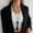 C, variant on Retro Black Resin Tassel Pendant Necklace Adjustable Long Rope Chain Irregular Simple Design Trendy Jewelry Accessory for Women
