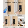 thumbnail image 2 of Philips - Cerradura de puerta inteligente Wi-Fi, cerradura de puerta de entrada sin llave con control de aplicación, identificación de huellas dactilares, desbloqueo automático, cerrojo de bloqueo con, 2 of 5