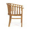 thumbnail image 6 of Tcbosik 2 Pack Outdoor Chairs with Cushions, Acacia Wood Dining Chair, Bistro Chair for Garden, Porch, Backyard, Poolside, Easy Assembly, Teak, 6 of 10