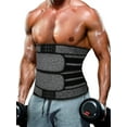 thumbnail image 1 of QRIC Mens Workout Waist Trainer Neoprene Corset Sauna Sweat Trimmer Cincher Slimming Belly Shapewear with Double Straps, 1 of 6
