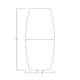 thumbnail image 3 of 8 Person Boat Shaped Conference Table  Post Legs Power And Data, 3 of 6