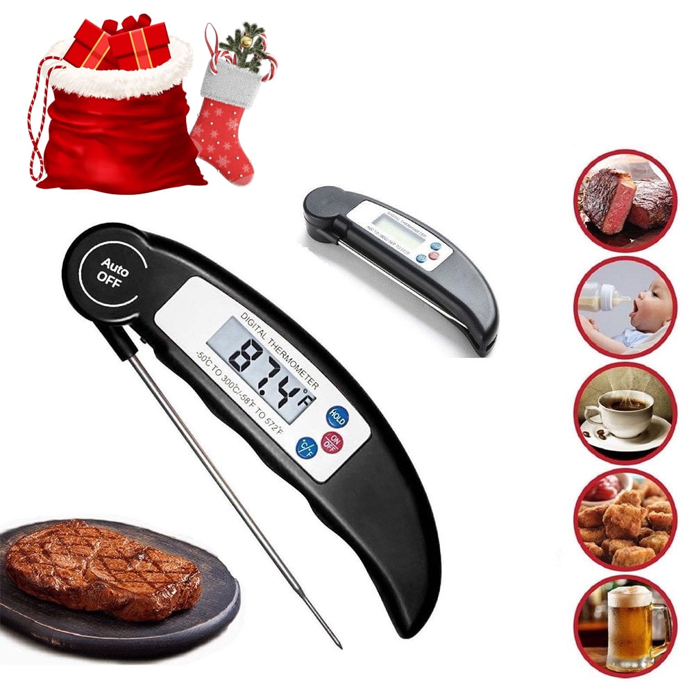 ORIENTOOLS Meat Thermometer Fork Instant Read Digital Food