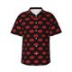 thumbnail image 1 of Fotbe Red Beautiful Lips Camisa Hawaiana para Hombre Unisex – Camisa Casual de Verano con Botones de Manga Corta de Algodón y Lino,Large, 1 of 7