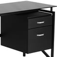 thumbnail image 5 of Flash Furniture Glass Desk with Two Drawer Pedestal, 5 of 6