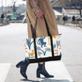 thumbnail image 4 of FORMRS Canvas Laptop Tote Bag for Women with 15.6" Computer Compartments Shoulder Handbag, Tropical Jungle Vibes, 4 of 7