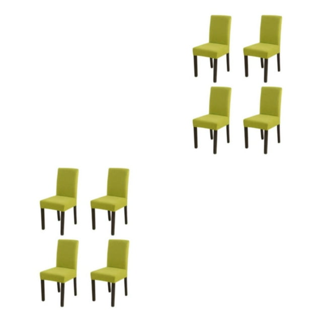 Wweixi 4pack/lot Stylish Chair Covers For Dining - Transform Dining Room With Ease Durable Cover For Dining Emerald green yellow 2Set