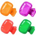 thumbnail image 1 of 4 Pcs Toothbrush Covers Caps, Toothbrush Protector Toothbrush Coverings Clips Portable Plastic Toothbrush Head Case, 1 of 5
