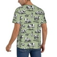 thumbnail image 2 of Uemuo Farm Cows Print Mens Polo Shirts Baseball T-shirt Performance Short Sleeve Golf Shirt Moisture Wicking Athletic Casual Collared T-Shirt-Large, 2 of 7