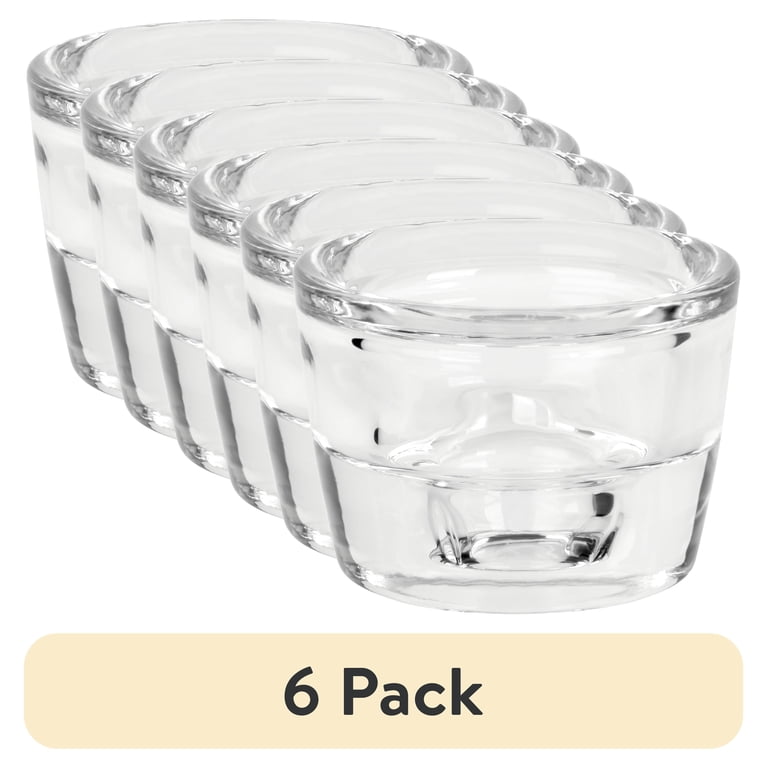 Mainstays Clear Glass Candleholders, 6-Pack photo 1