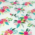 thumbnail image 2 of Singer Fabrics, 100% Cotton Print, Craft Quilting, 44 Inch, Modern Bright Floral White, 3 Yard Precut, 2 of 2