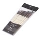 thumbnail image 2 of 10 pinceles multiusos para artistas, pinceles de nailon para el cabello, mango de madera nacara Abanopi Cepillo de pintura, 2 of 7