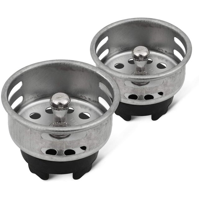 Residuos de acero inoxidable (4,2 cm) - Cesta de repuesto para bar y fregadero de preparación