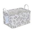 thumbnail image 1 of LANGYASHAN Cesta de almacenamiento rectangular de tela de lona plegable con asas para organizar el hogar, cocina, juguetes para niños y niñas, oficina, armario, cestas (vehículo Rec), 1 of 5