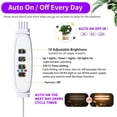 thumbnail image 2 of Tiras de luz LED para cultivo RWNTAO, espectro completo, 20 W, 3 cabezales, 33 cm, 2 of 8