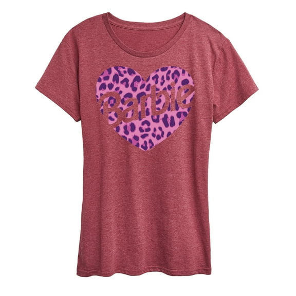 Barbie - Leopard Heart - I Love Barbie - Women's Short Sleeve Graphic T-Shirt