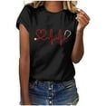 thumbnail image 1 of Birdeem T-Shirt Blouse Décontracté pour Femmes à Manches Courtes Imprimé pour la Journée des Infirmières, 1 of 7