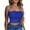 Blue, variant on Women's Sexy Tube Top Sleeveless Crop Camisole, Summer Bodycon Vest for Festive Events or Night Out,Dark Green XL
