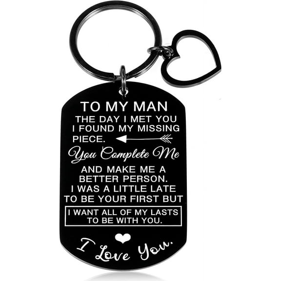 Valentines Day Gifts for Him Boyfriend Husband Valentines Gifts for Him Anniversary for Him Husband Boyfriend Birthday Gifts for Men I Love You Keychain Gifts for Groom Fiance Christmas Wedding Gifts