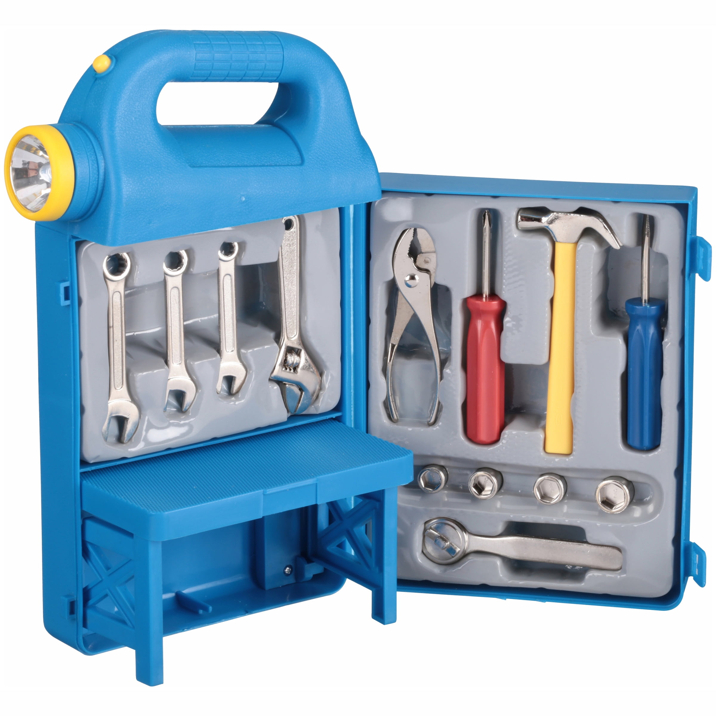 Mighty Wheels LightUp Tool Box with DieCast Tools 14 pc Box