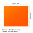 thumbnail image 2 of Uxcell 3D Puff Heat Transfer Vinyl 2 Sheets 12"x10" Glow in The Dark Puffy HTV Vinyl Heat Press Film Iron, Orange, 2 of 6