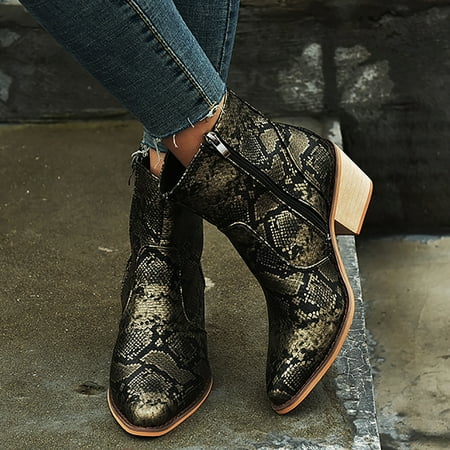 

HOMBOM Daily Couples Chukka Boots Womens Shoes Dressy Casual Snow Boots For Women Middle Mid Calf Boots Soft Autumn&Winter Boots For Clearence