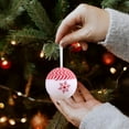 thumbnail image 5 of Christmas Balls, 3pcs Red and White Snowflake Ornaments Set Foam Hanging Decorations for Christmas Tree Holiday Party Home Decor 2025, 5 of 6