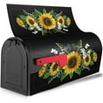 thumbnail image 2 of Sunflowers Mailbox Cover Magnetic Seasonal Welcome Waterproof Mail Wraps Post Letter Box Covers for Outdoor Garden Use 21x18 in, 2 of 6