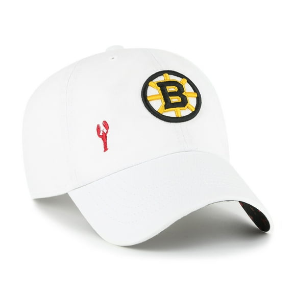 Women's '47 White Boston Bruins Confetti Clean Up Adjustable Hat