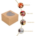 thumbnail image 5 of Cajas de panadería de 14 piezas Cajas de galletas pequeñas Caja de hornear kraft con cajas de pastel de ventana, 5 of 5