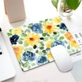 thumbnail image 5 of Small Mouse Pad 7.9 x 9.5 Inch, Watercolor Floral Mini Mousepad with Washable Lycra Cloth, Non-Slip Rubber Base Mousepads, Computer Mouse Pads for Wireless Mouse, 5 of 5
