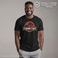 thumbnail image 2 of Men's Jurassic Park T Rex Logo Graphic Tee Black Large, 2 of 11