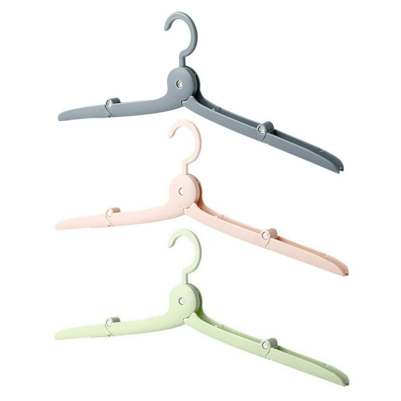 WHAMVOX  Folding Hanger Travel Essentials for Flying Foldable Hangers Baby