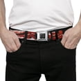 thumbnail image 3 of Buckle-Down Belt, Seatbelt Buckle Belt, Bacon Text, 34 to 52 Inches, 3 of 9