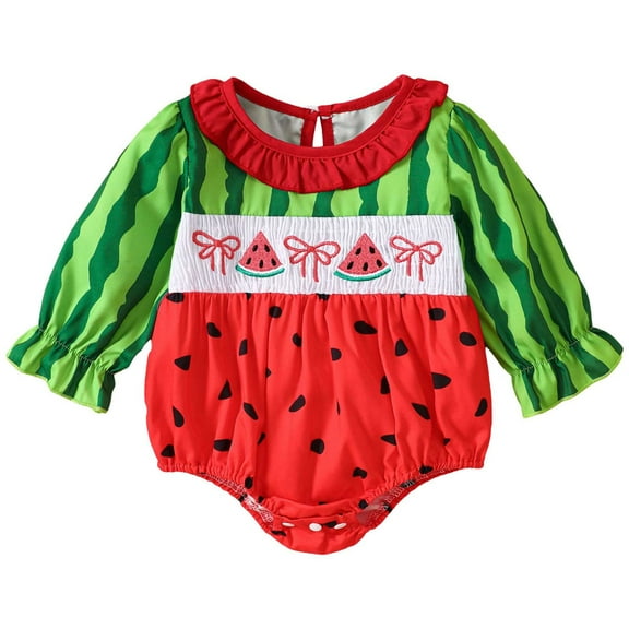 HCNTES Baby Girl Outfits My First Thanksgiving Bubble Romper Homemade Rolls Outfit Clothes(3-6 Months,R103-Red)