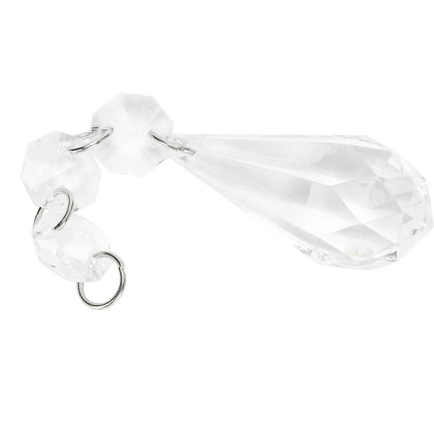 10pcs / bag Acrylic Teardrop Chandelier Pendant Hanging Beads Ceiling Lamp Decoration