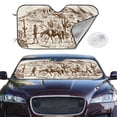 thumbnail image 2 of Balery Western Desert Cowboys2 Print Car Windshield Sun Shade,Windshield Sunshade for Car Pickup Truck SUV Accessories-Small, 2 of 7